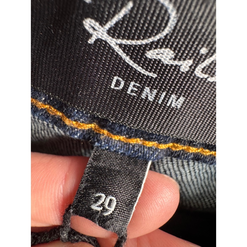 Rails Getty Crop Jeans Dark Wash Blue Denim High Rise Wide Leg Raw Hem NWT Boho - Picture 8 of 12